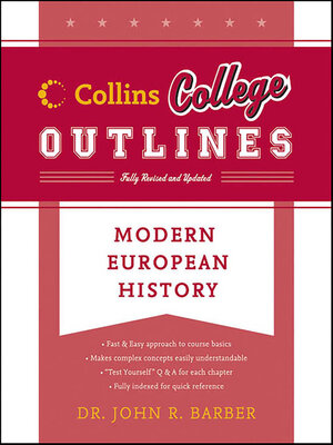 cover image of Modern European History